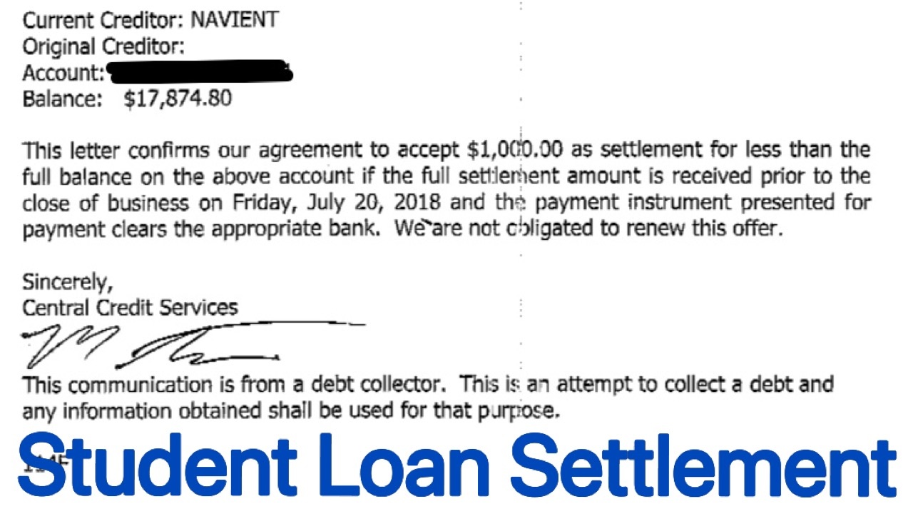Student Loan Settlement