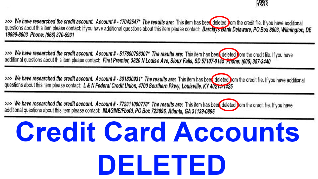 Credit Card Accounts 