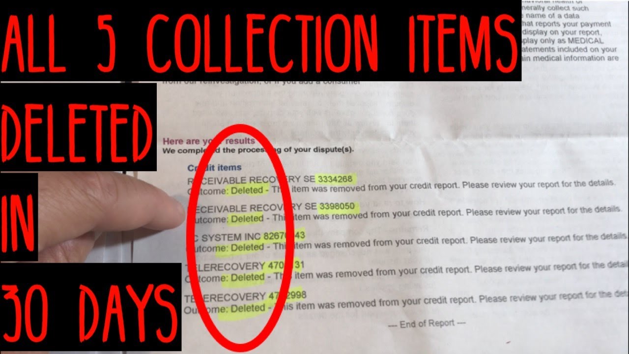 Collection Items Deleted